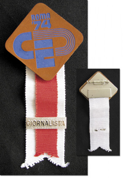 European Athletics Championships 1974 badge