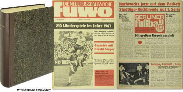 Die Neue FUWO '68 + Berliner Fußball: 20.Jg.: Nr.1-53 komplett