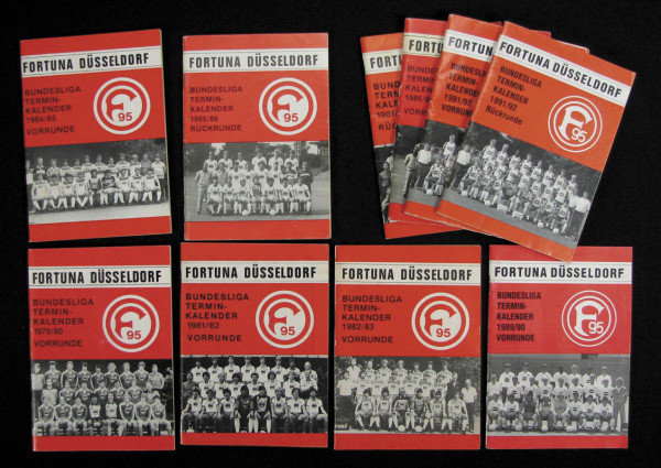 10 x Fortuna Düsseldorf Bundesliga Terminkalender , Düsseldorf, Fortuna - Terminkalender