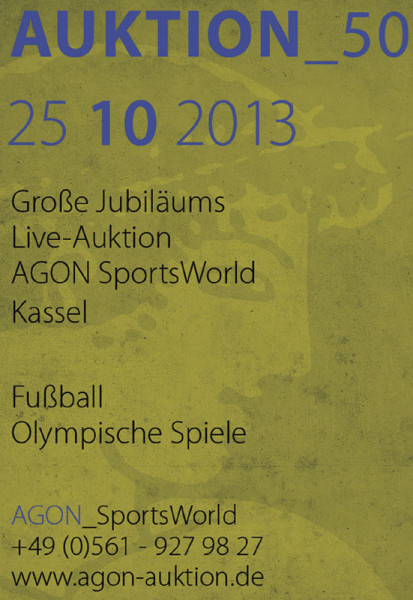 50. AGON Auktion: Auktions-Katalog: 50th AGON Live Auction Catalogue.