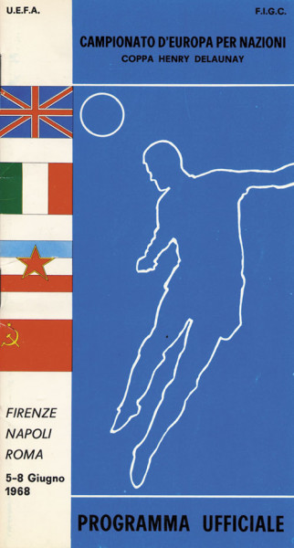 Offizielles Programm der Europameisterschaft 1968 in Italien.