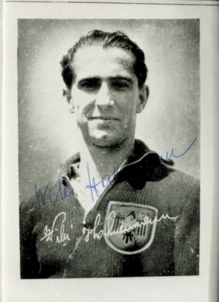 Hahnemann, Willi: Autograph Football Germany. Willi Hahnemann