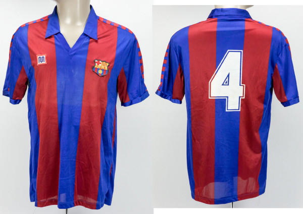 Julio Alberto am 20.08.1985 gegen Rapid Wien, Barcelona, FC - Trikot 1985 Juan Gamper Turnier