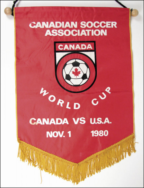 Canadian Soccer Association. World Cup 1980, USA - Spielwimpel 1980