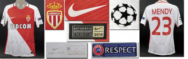 match worn football shirt AS Monaco 2016/2017