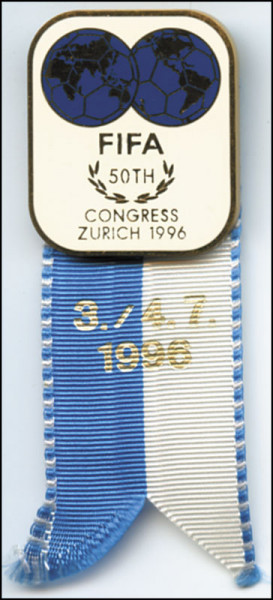 FIFA Congress Zurich 1996. Participation badge