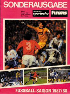 Deutsches Sport Echo 87 gem. mit FUWO: Sonderausgabe zum DDR-Fußball.