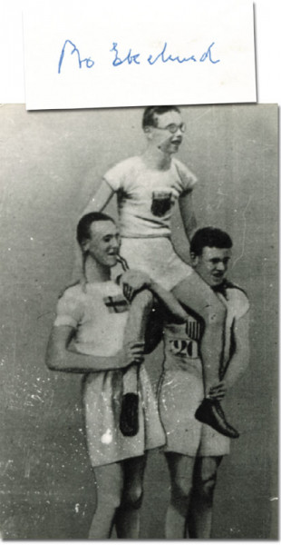 Eklund, Bo: Autograph Olympia 1920 athletics. Eklund Bo