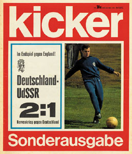 Kicker 1966 SR: Nr.30a vom 27.7.1966: LS: D-UdSSR (2:1)