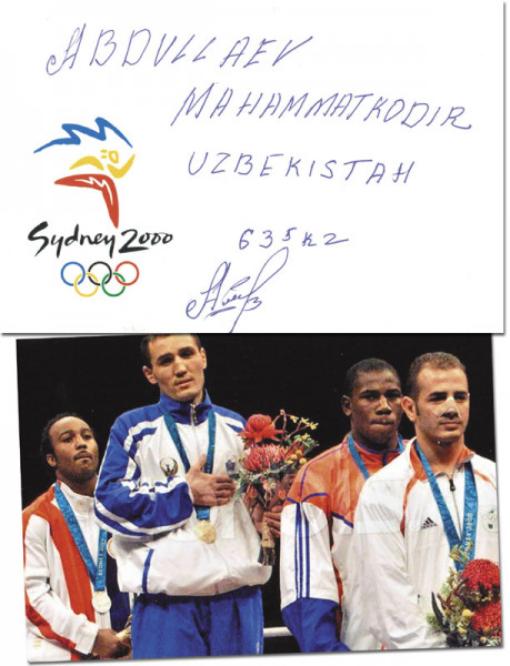 Abdullayev, Muhammadqodir: Olympic Games 2000 Boxing Autograph Uzbekistan