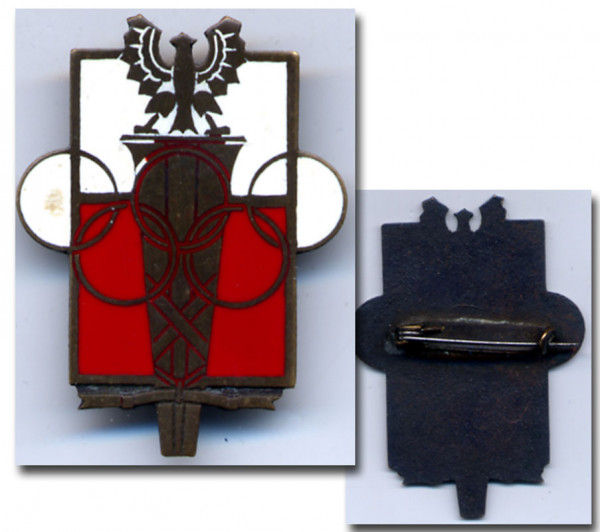 Olympic Games 1976. Official Team Pin Poland