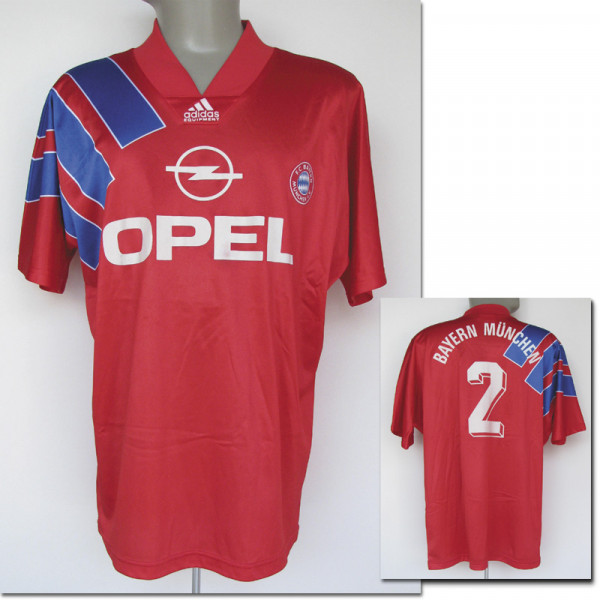 match worn football shirt Bayern Muenchen 1992