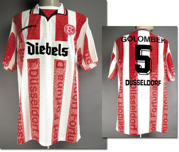 match worn football shirt Fortuna Düsseldorf 1996