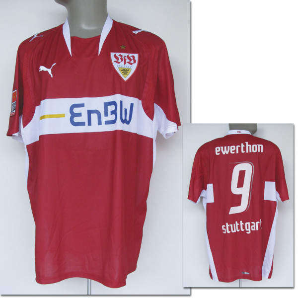 match worn football shirt VfB Stuttgart 2007/08