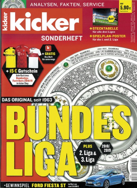 Sondernummer 2018 : Kicker Sonderheft 18/19 BL