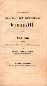 Die schwedische nationale und medizinische Gymnastik. Vortrag, gehalten in der Gesellschaft für Natu