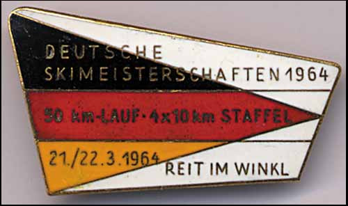 Deutsche Skimeisterschaften 1964, Teilnehmerabzeichen 1964