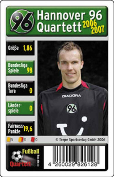 Hannover 96 Quartett 06/07, Kartenspiel