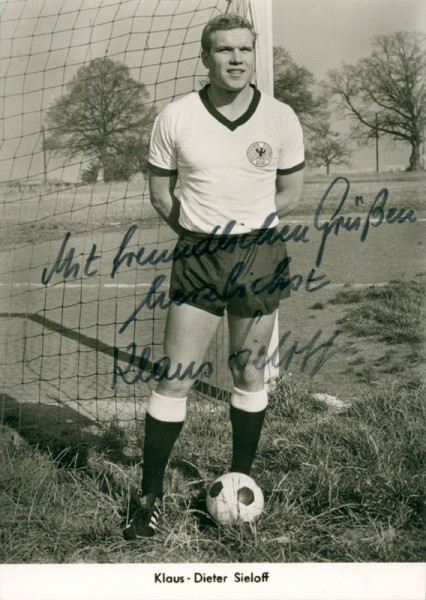 Sieloff, Klaus-Dieter: Autograph Football Germany. Klaus-Dieter Sieloff