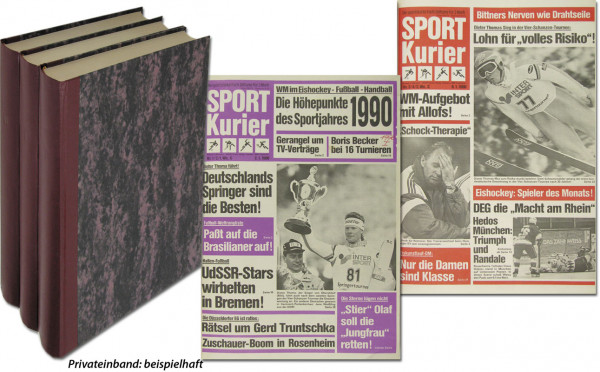 Sport Kurier 1990 C : Jahrgang: Nr.1/2-106/1 komplett