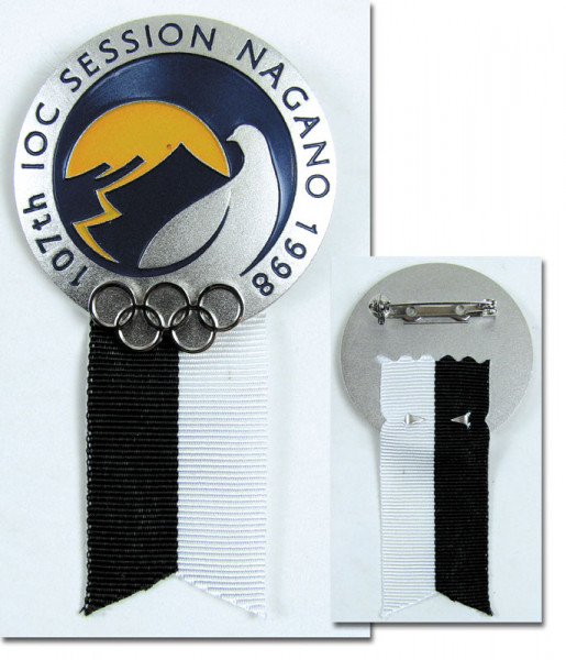 Olympic Games IOC Session badge 1998 Nagano