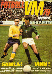 World Cup 1970. Rare Swedish Sticker Album: Semic
