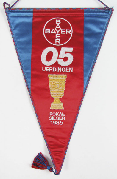 Uerdingen - Stoffwimpel 1985, Uerdingen,FC Bayer - Wimpel 1985
