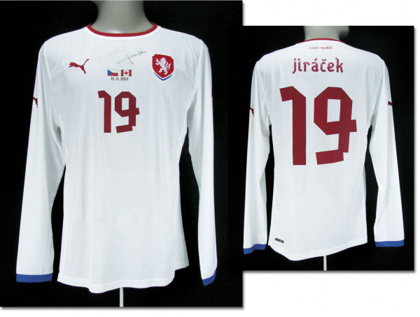 match worn football shirt Czech Republic 2013