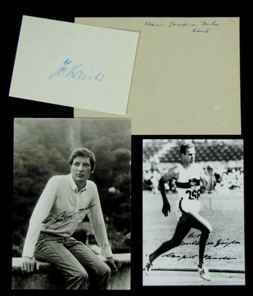 OSS 1960 4x400 m Deutschland: Olympic Games 1960 Autograph Atletics Germany