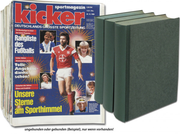 Kicker 1987 Mon. : Jg.: Nr.1/2-106 komplett