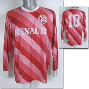 match worn football shirt Rot-Weiss Essen 1980s