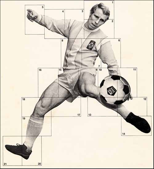 Berti Vogts; Lifesize foto puzzle from kicker