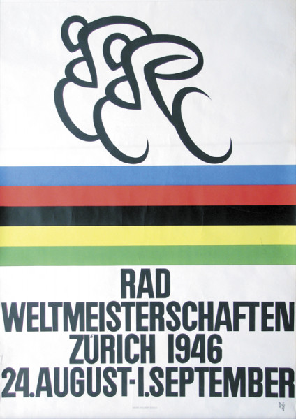 „Weltmeisterschaft im Gewichtheben 1955“. Poster, Radsport-Plakat 1955