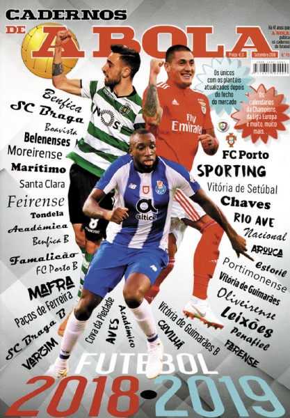 Cadernos A Bola Futebol 2018/19.