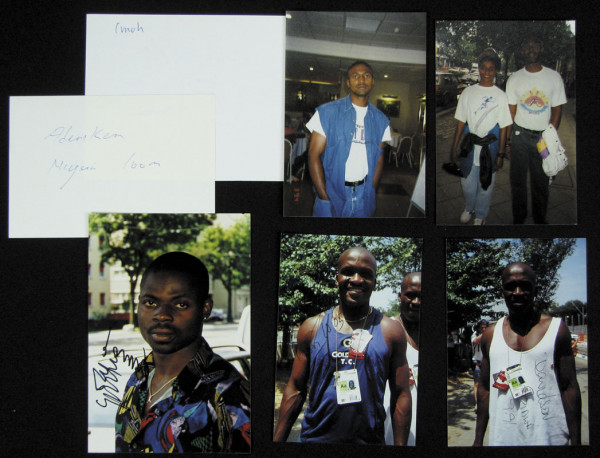 OSS 1992 4x100 m Nigeria: Olympic Games 1992 Autograph Atletics Nigeria