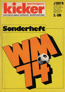 Sondernummer WM-1974 : Kicker Sonderheft 74 WM