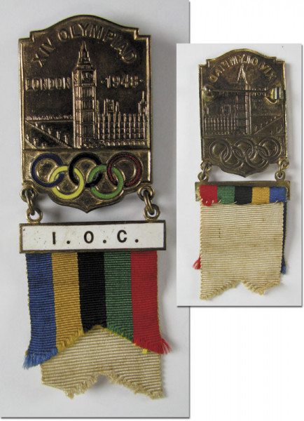 Olympic Games 1948. Participation badge London