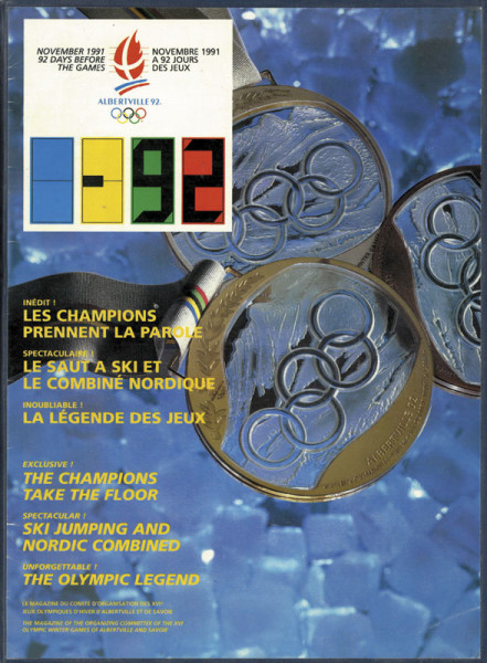 92 Days before the Games - Albertville 1992. (Officvial Bulletin). 6offizielle Bulletins (Komplett).