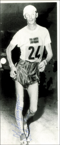 Ljunggren, John: Olymic Games 1948 1956 1960 Athletics Autograph