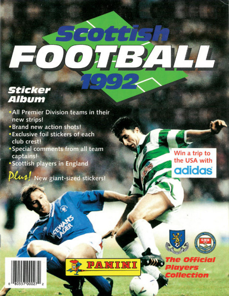 Scottish Football '92. The official sticker collection.