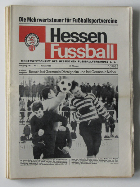 Hessen Fußball 1968 : Nr.1-12 komplett