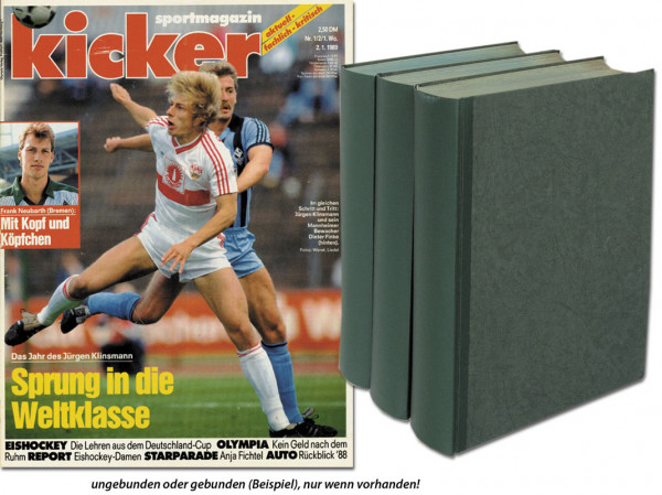 Kicker 1989 Mon. : Jg.: Nr.1/2-104/5 komplett