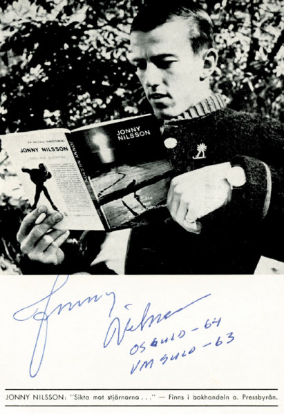 Nilsson, Jonny: S/W-Autogrammkarte mit Originalsignatur
