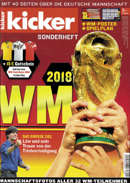 Sondernummer WM-2018 : Kicker Sonderheft WM 2018