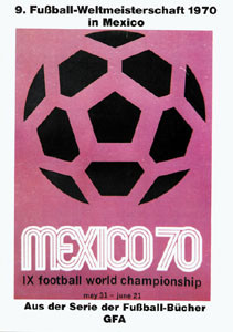 9.Fußball-Weltmeisterschaft 1970 in Mexico.