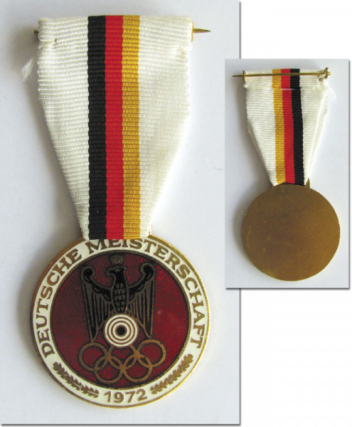 German Shooting Championships 1972 Badge