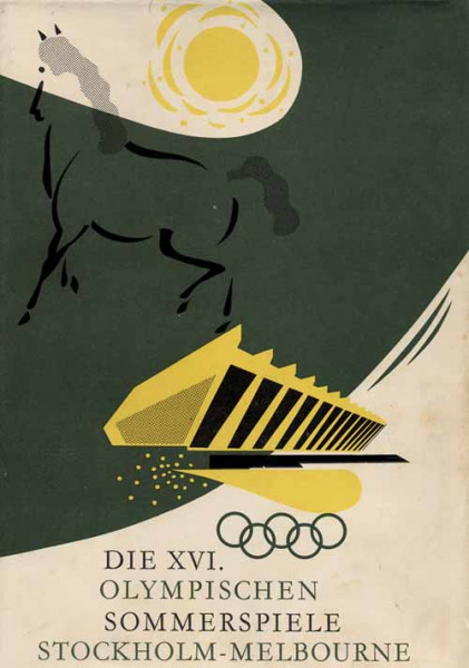 Die XVI. Olympischen Sommerspiele 1956 Stockholm und Melbourne.