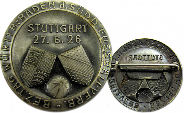 German Football Badge 1926 FA Meeting Stuttgar