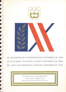 IX. Olympische Winterspiele Innsbruck 1964.