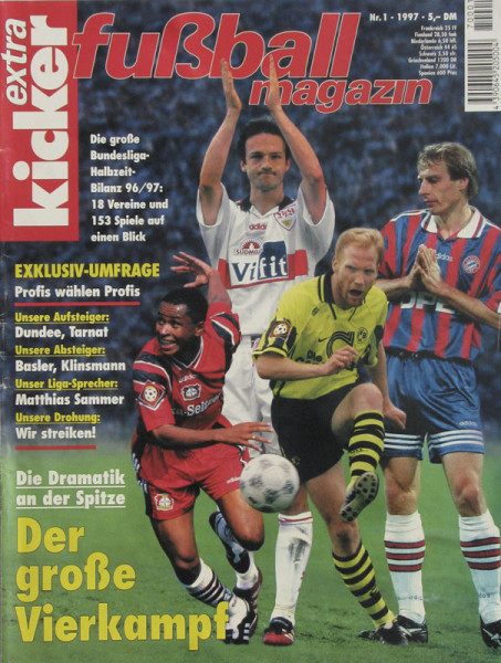 Fußball Magazin 1997: : Letzte Ausgabe Nr 1/97